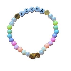 Taylor Swift Handmade Friendship Beaded Bracelet
“Karma”